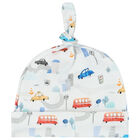 طقم أولاد أفرول بطبعة باللون الأبيض, 1, hi-res